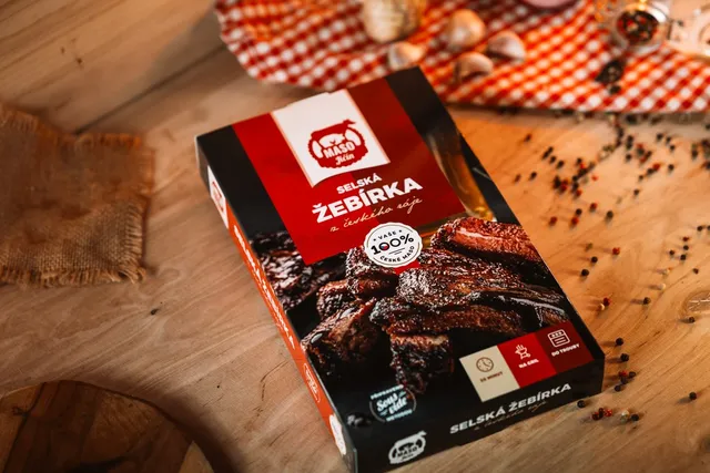 Maso Jičín Selská žebírka sous vide vařená