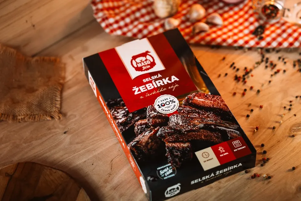 Maso Jičín Selská žebírka sous vide vařená