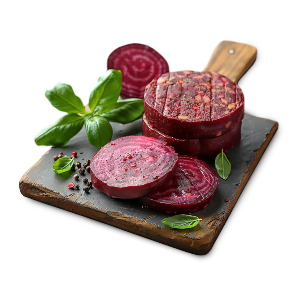 CHICKEN KING Vege burger z červené řepy 1 kg mražený