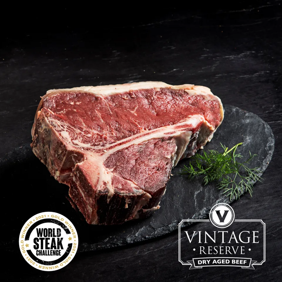 Premium Butcher Vintage Reserve T-bone steak 30oz sdílený