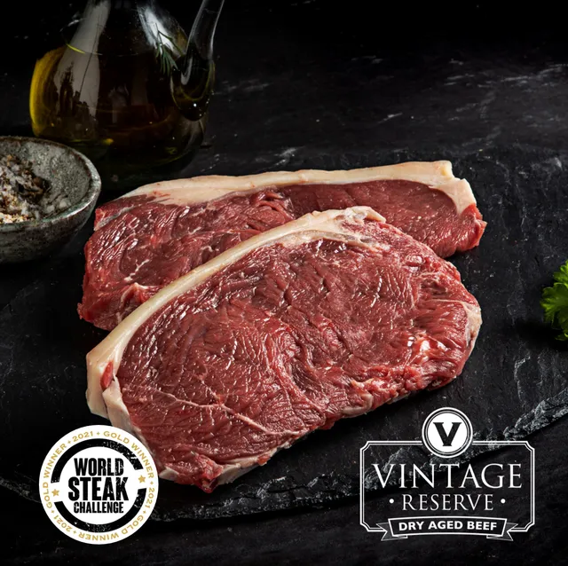 Premium Butcher Striploin steak 2x 8oz suché zrání