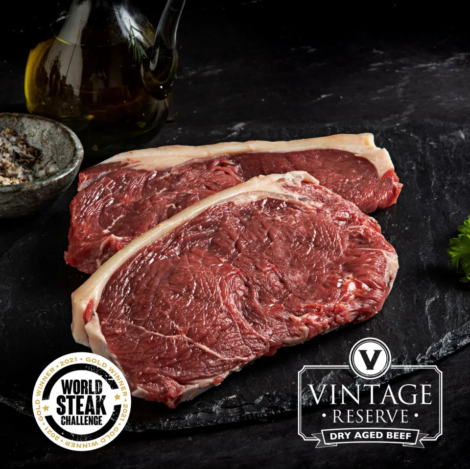 Premium Butcher Striploin steak 2x 8oz suché zrání