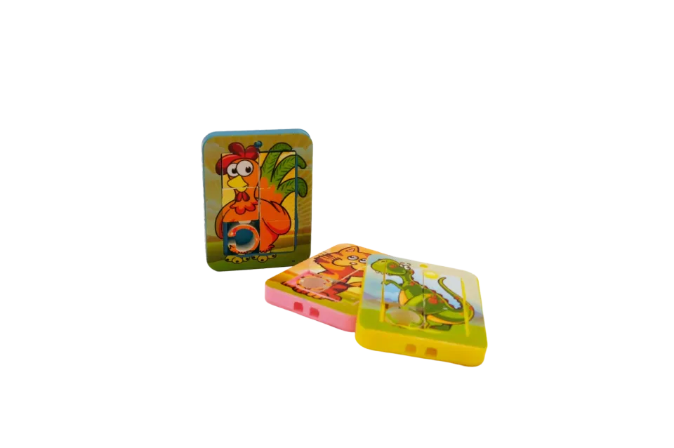 CHICKEN KING skládačka posuvná mini puzzle 10 ks