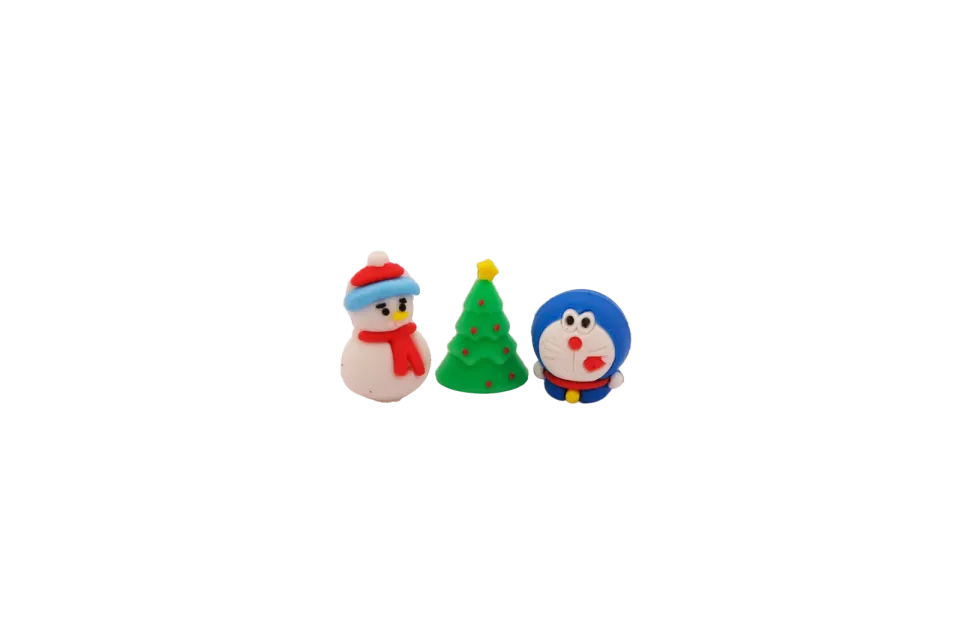 CHICKEN KING figurka vánoční topper 10 ks silikon 3 cm